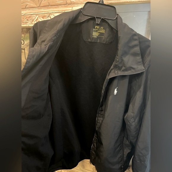 Polo by Ralph Lauren Large Pony Image Mens Medium Vintage Black Windbreaker - Picture 6 of 12